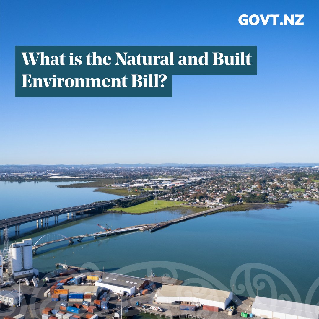 environmentgvnz's tweet photo. The Natural and Built Environment Bill will be the primary replacement for the RMA. It will aim to protect and restore the natural environment, while also enabling development that respects environmental limits: https://t.co/LsLq2FngLL
#ResourceManagementReform https://t.co/YSarWVpBNL
