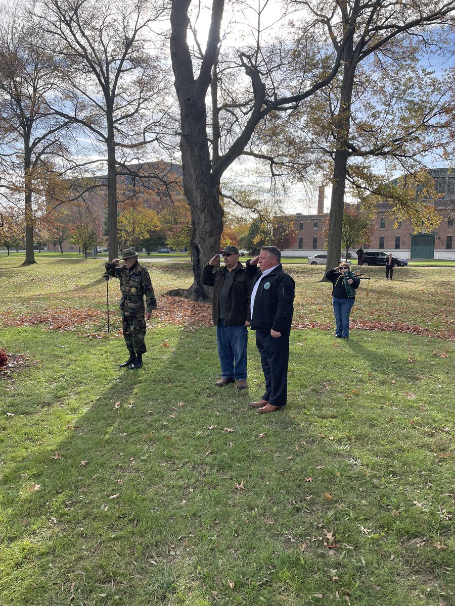 A sobering and powerful moment laying the wreath today at the Lady of Peace monument in Albany with fellow veterans, <a href="/RepPaulTonko/">Paul Tonko</a>,  <a href="/MayorSheehan/">Albany Mayor Kathy Sheehan</a> and <a href="/DariusForAlbany/">Darius Shahinfar</a>. 

facebook.com/McCoyAlbanyCou…