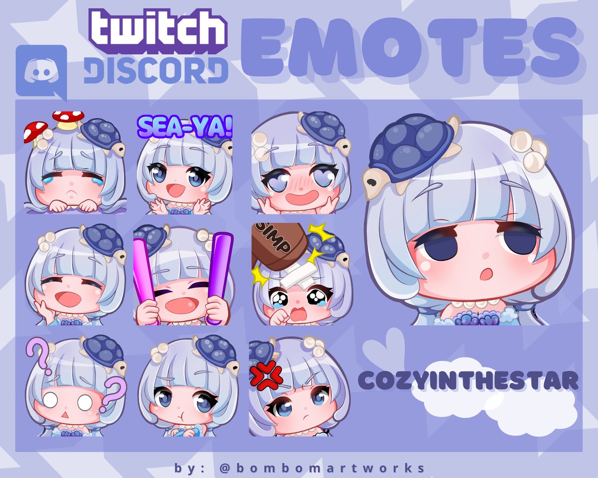 ahtebom's tweet photo. Custom Emote Commissions recently done. Thank you so much for your patience and understanding guys. I really appreciate your support. β¨β€οΈ
@candykendiii @CozyInTheStars @tsunderhee
#openforcommission #commissionsopen #customemotes #emoteartist #twitchemotes #localph #artph https://t.co/2O9HRlM4P4