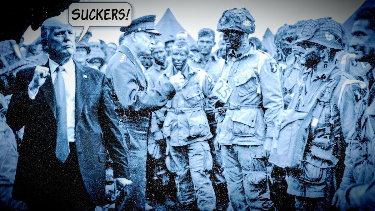 Rob184rob's tweet photo. @RonFilipkowski In 2018 Trump canceled a visit to the Paris cemetery for Americans killed, saying rain grounded his helicopter.
But, four witnesses said actually he was concerned with his hair.

Plus he said, "Why should I go to that cemetery? It’s filled with losers and suckers who got killed." https://t.co/Z48wd1cNZn