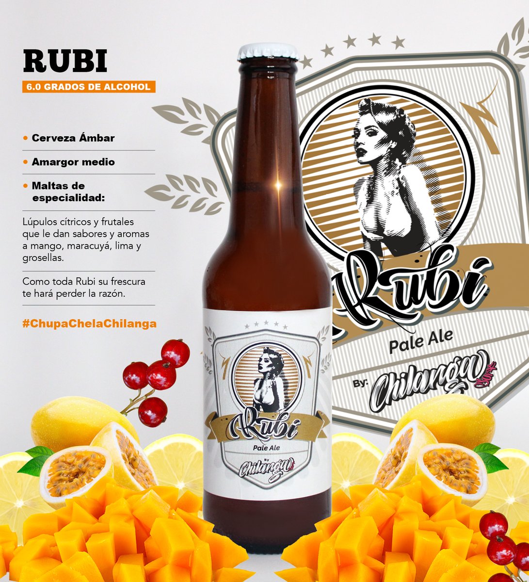 Nuestra cerveza artesanal #Rubi con sabores y aromas a mango, maracuyá, lima y grosellas, la podrán encontrar desde este viernes 11 de nov. en Terraza Cozumel / Cozumel 12 Roma Norte.

#ChupaChelaChilanga