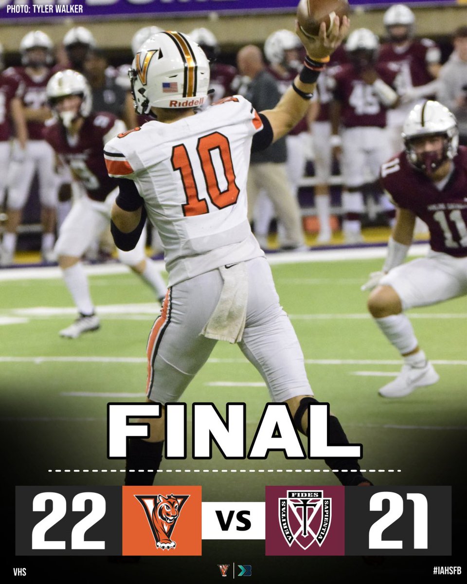 Bound_IA's tweet photo. 𝙏𝙃𝙀 𝙏𝙄𝙂𝙀𝙍𝙎 𝘿𝙄𝘿 𝙄𝙏 🐅

THE VALLEY TIGERS ARE HEADING TO THE 5A STATE CHAMPIONSHIP 🤯

THREE STRAIGHT UPSETS TO MAKE IT TO THE CHAMPIONSHIP https://t.co/bbrvFJ1zpV