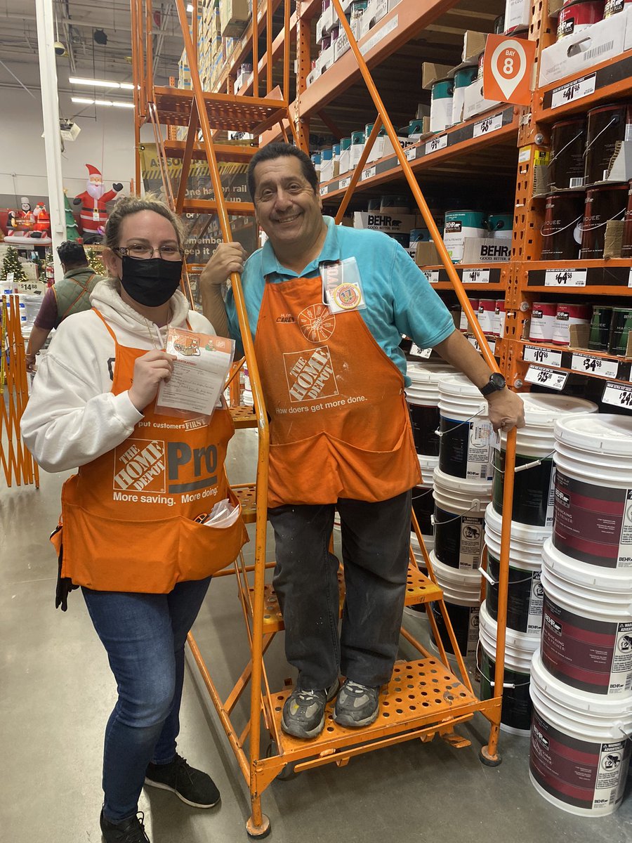 Paint associates Carey being recognized for excellent customer service by PRO ds Margie. <a href="/jay_ladyfaith1/">Josha L. Maddox Specialty ASM #6649 Home Depot</a> <a href="/Theresa_Werle/">Theresa Werle</a> <a href="/CandiGoff4/">Candi Goff</a> <a href="/sukpkuy/">Sukpen@6649</a> <a href="/flip_garcia/">Felipe Garcia</a> @moralezhd