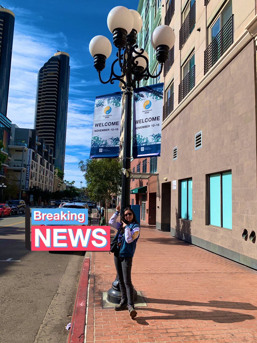 After 18 hr of travel, am finally in San Diego! Excited to talk about my #PhD research on oligogenicity in #ALS at Poster I4 on Wednesday 10AM 💪🏼 620.25 #SfN22 #SfN2022 #MNDatMQ