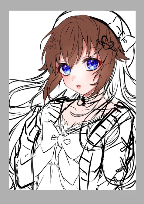 地雷感足りないからおよふくのラフだけ描き直した予定あるのでとりあえず今日はここまで(*`ω` *)!配信でもとって続き描こうかな・・・ 