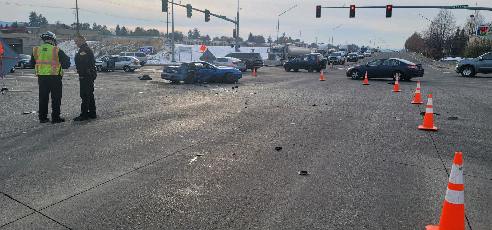 WSDOT East on Twitter "A collision that was blocking the intersection