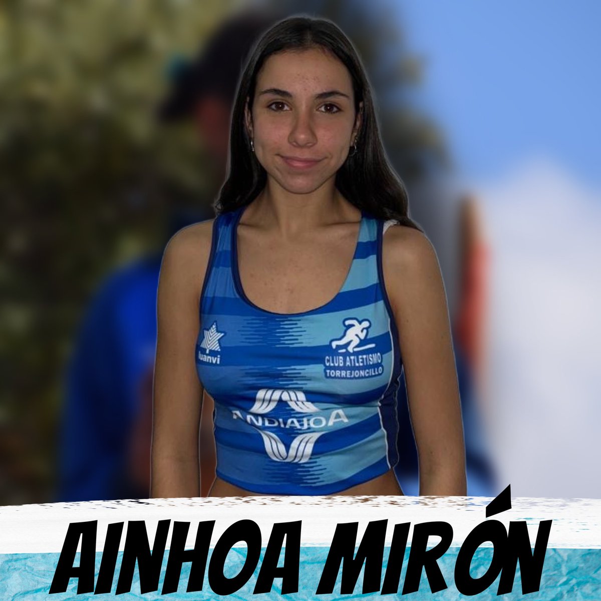 .🏁 SUB16Femenina
🏃🏽‍♀️ Ainhoa Mirón 
🕒 9:30H

También tendremos la representación local de Daniel López que competirá en la misma prueba.

🏁 SUB18Masculino
🏃🏽‍♂️ Daniel López 
🕒 10:40H

(+)