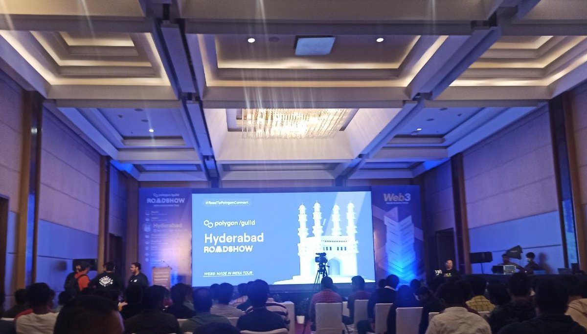 sivramshastri's tweet photo. @0xPolygon Web3 Roadshow #Hyderabad Kick-started by @GuildHyderabad lead @adnanali_in
Excited for the talks & Panels by all the OG's in the Web3 Space #LFG 🚀
#PolygonGuildHyderabad #RoadtoPolygonConnect #Web3MadeInIndiaTour https://t.co/x9WauF5hDj