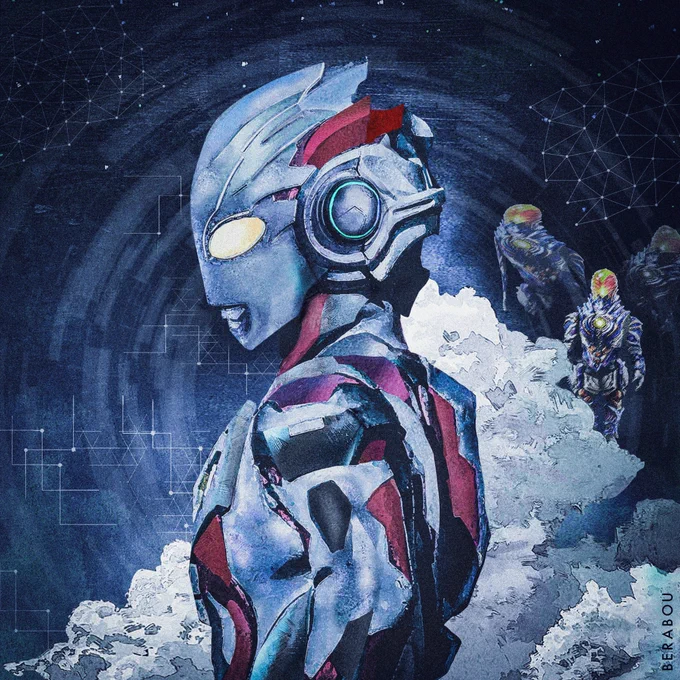 新時代創り上げた【 X to O 】〜田口監督Forever〜#ウルトラマンX  #高橋健介 #中村悠一#ウルトラマンオーブ  #ベリアル #シンウルトラマン   #田口清隆#米津玄師  #M八七  #石黒英雄#FANART #illustraion 