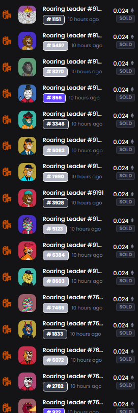 SomanDatGuy's tweet photo. 36 @RoaringLeaders  were swept using @blur_io , Congrats @NVCOINTOGL on these deals 👏 https://t.co/xCXAbbK14R