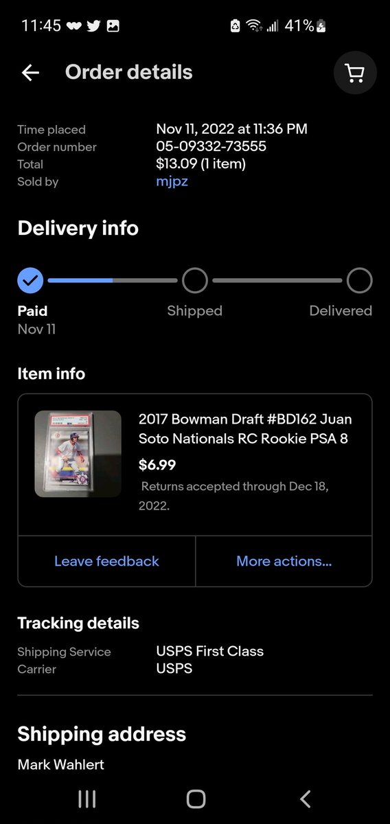 mwsss238's tweet photo. If anyone else has a soto 2017 bowman regular or chrome psa 8 and wants to offer for less than the price it would cost out of pocket to buy and send for grading please lmk https://t.co/lZSbluvcfK