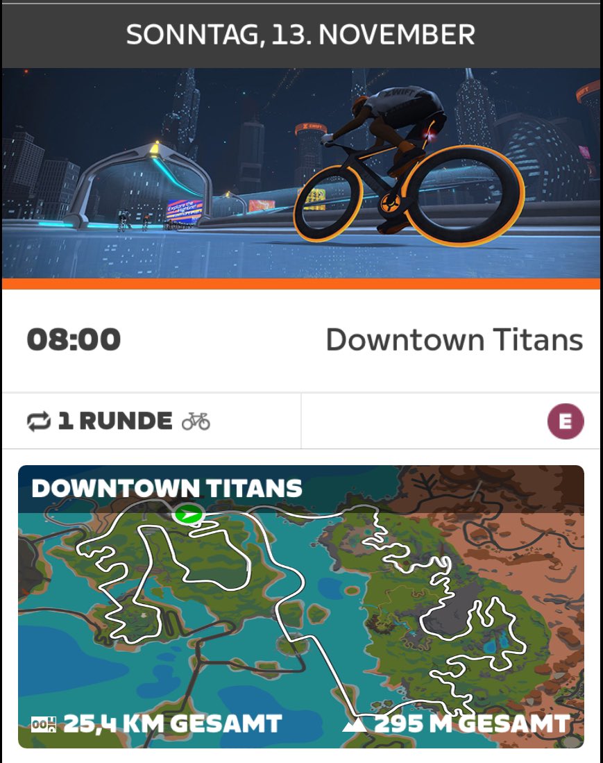 sup_ride's tweet photo. Morgen 08:00 Downtown Titans auf Watopia bei @GoZwiftDE - Euer Ride-Leader @tutschte - Lockere Wake-Up Runde #gozwift #rideon #schweissundpommes https://t.co/tCEcTGGbXc