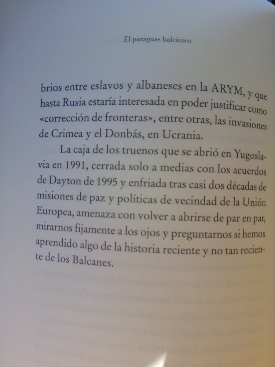 Javier (@jpenaf2) on Twitter photo <a href="/ECriadoNavamuel/">Enrique Criado</a> Leído su libro "el paraguas balcánico",me quedo con esta parte, preludio de lo que está pasando. Un libro tan ameno como interesante para conocer los porqués. <a href="/ECriadoNavamuel/">Enrique Criado</a> Leído su libro "el paraguas balcánico",me quedo con esta parte, preludio de lo que está pasando. Un libro tan ameno como interesante para conocer los porqués.
