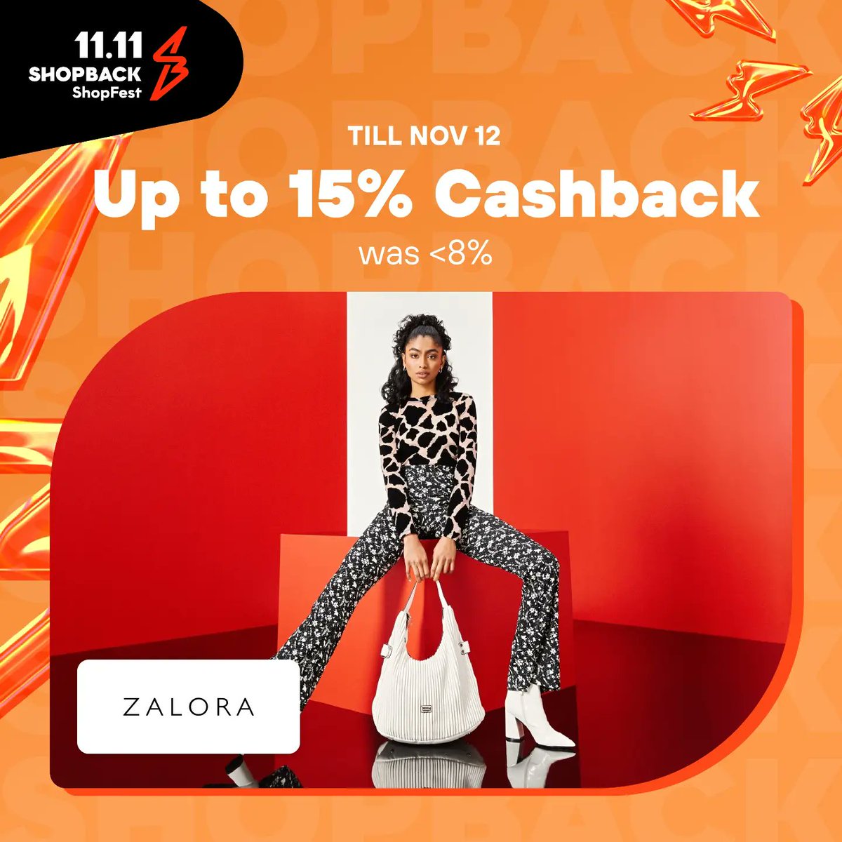 shopbackph's tweet photo. 11.11 is not yet over from these top brands!
Upsized cashback continues this weekend with deals from #Zalora, #SHEIN, #Agoda, #Uniqlo, #Samsung, and more!
#ShopBackPH1111 https://t.co/a0HA9xEccM