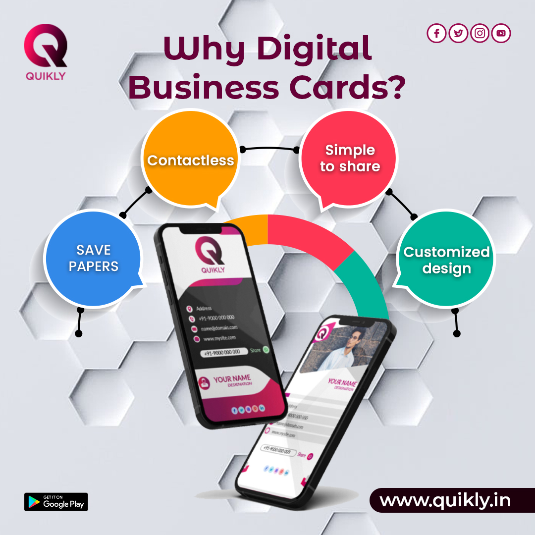 officialquikly's tweet photo. Why Digital Business Cards?
Save papers
Contactless
Simple to share
Customized design
https://t.co/dqWqkDeRbM
#cardbusiness #digitalbusinesscard #quikly #sucessfully #businessvisitingcard #businesscarddesigns #designbusinesscard #visitingcarddesigns #visitingcarddesigner https://t.co/XsaPVMGRR2