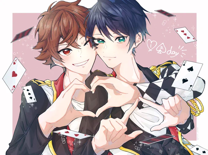 いいエスデュの日おめでとうございます〜! これからもたっぷりイチャイチャしてくれ〜〜〜!! #毎月12日はエスデュの日