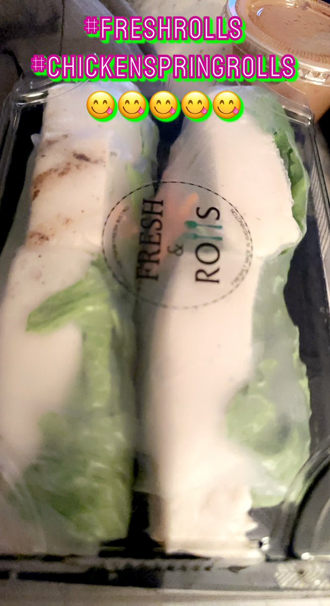 Lalapureangel's tweet photo. #FreshrollsTacoma #Chickenspringrollsπππππ https://t.co/NThGMFhB88
