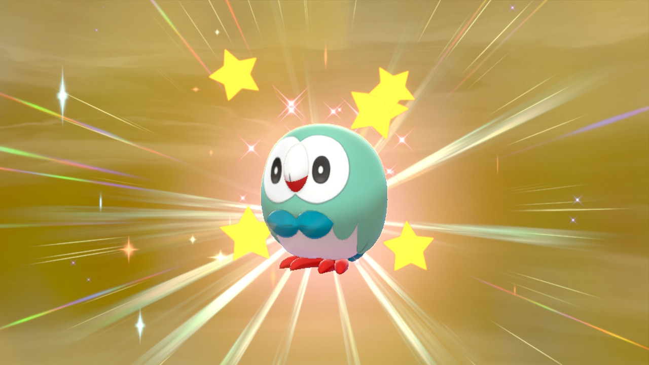 bluecube on Twitter "I hatched a shiny Rowlet on Pokemon Sword today
