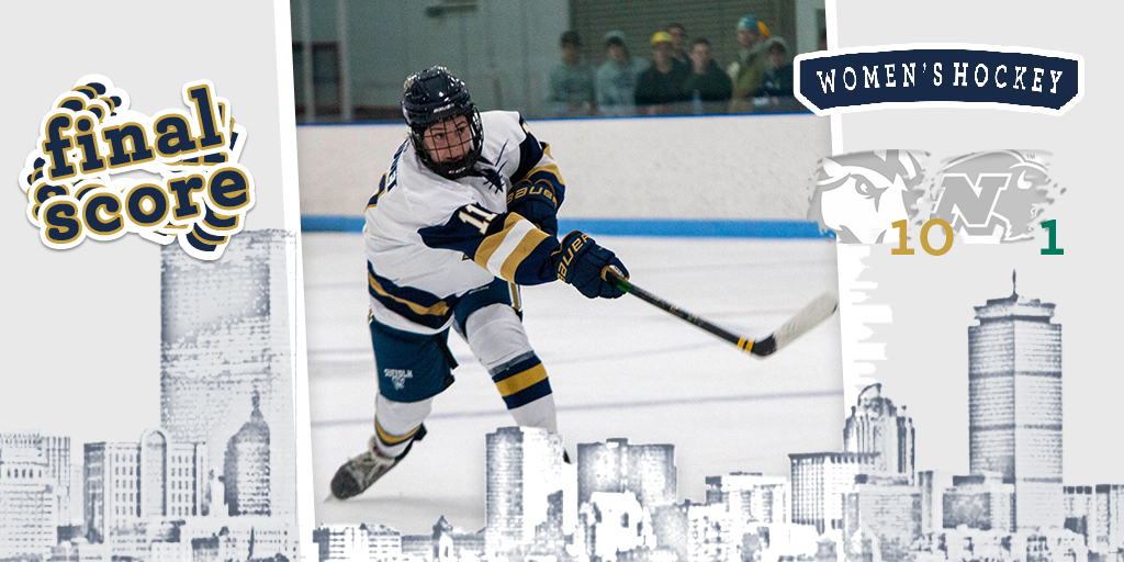 <a href="/su_whockey/">Suffolk Womens Hockey</a> <a href="/ncbison_whky/">NC Women's Hockey</a> .<a href="/su_whockey/">Suffolk Womens Hockey</a> tie the program record of goals scored as the Rams skate past <a href="/ncbison_whky/">NC Women's Hockey</a>, 10-1 

BOX SCORE ➡️ bit.ly/3URZc0a

#RamNation #d3hky #CCCWIH