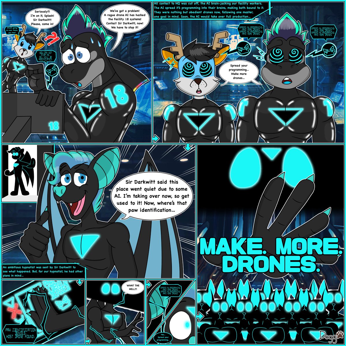 AlexDoggDraws's tweet photo. "Two Facility 18 workers were following protocol as usual. They would soon run into an error, a rogue AI that would override all facility systems..."
#hypnovember Day 11: Spread~
Drawn for #ProjectCognizant featuring @DDuskington and @SPL_45H, hosted by: @DarkwittDesigns ▼ https://t.co/pcmgopH6QW