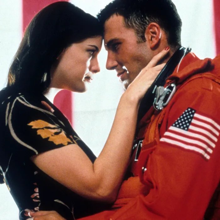analgesicsleep's tweet photo. This week’s #FridayThrillerClub leading lady is Liv Tyler (also pictured is Ben Affleck) #Armageddon1998 #LivTyler #BenAffleck https://t.co/Er8APt8zrd