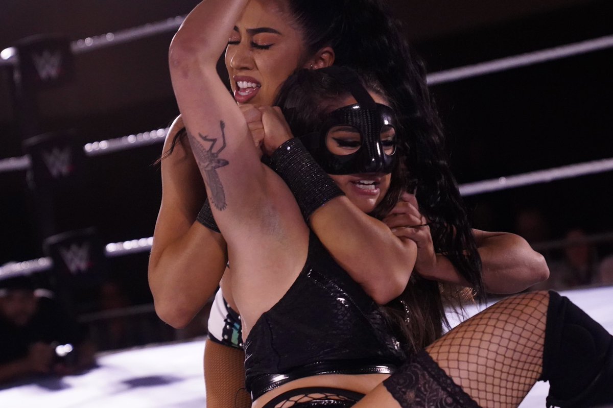 WWENXT's tweet image. .@Indi_hartwell took on @TatumPaxley in a heated battle at #NXTDadeCity!!