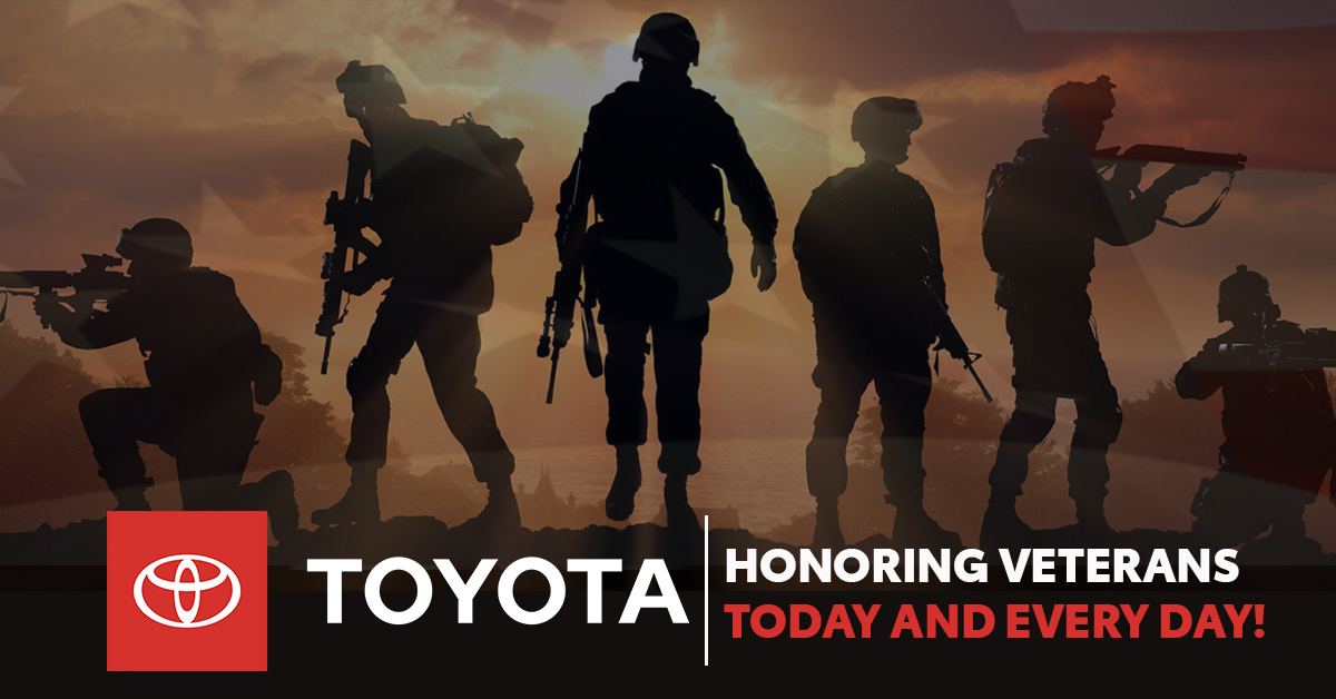 ToyotaVA's tweet photo. Honoring our Veterans today and every day. Thank you for your service.

#VeteransDay2022 #VeteransDay #BuyAToyota #ToyotaVirginia https://t.co/2nm35a5gXI