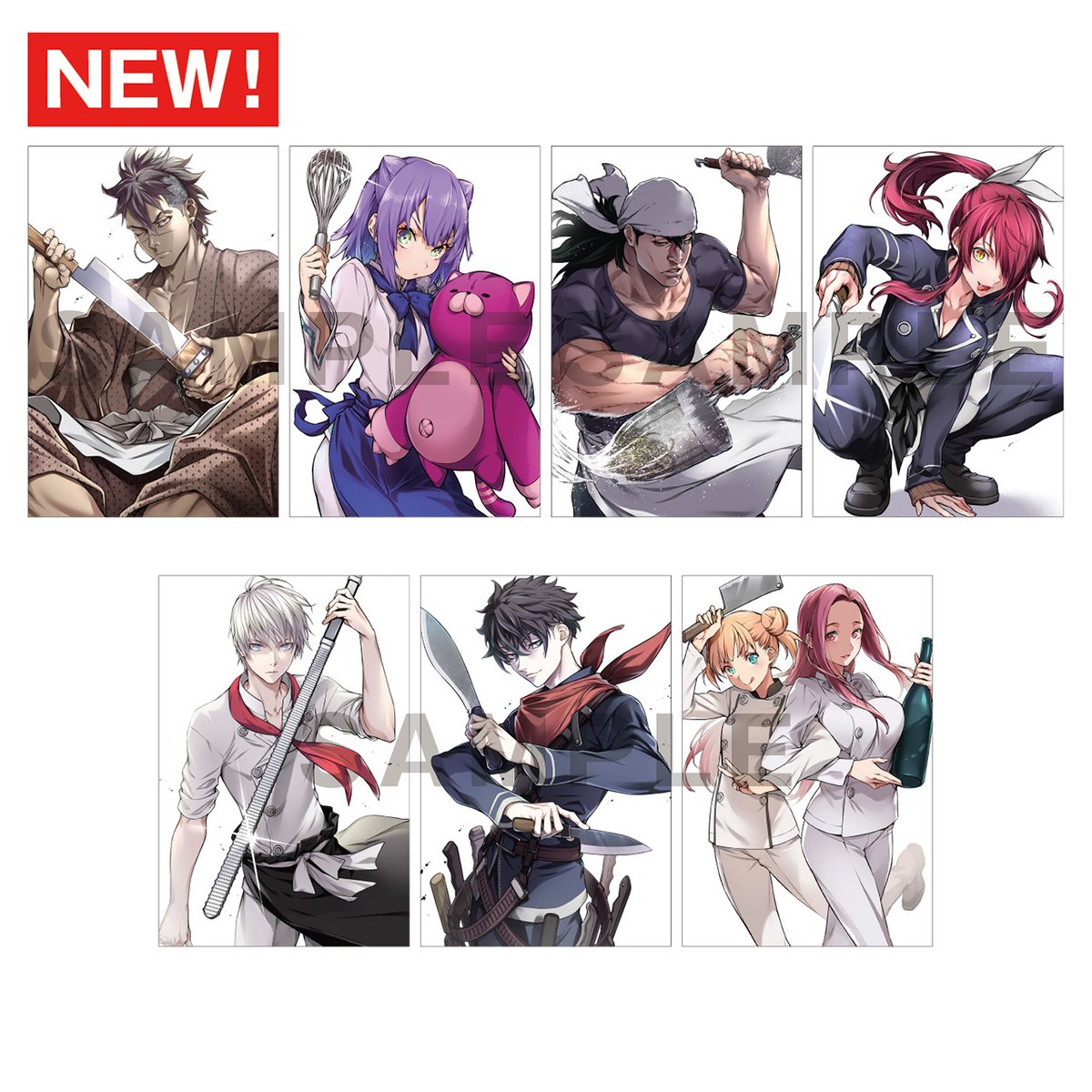 食戟のソーマ 限定ポストカードブック 新商品追加！】 11月13日(日)19時より販売開始の通販には、佐伯俊先生