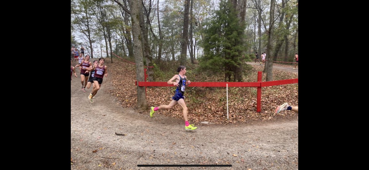 Hudson Williams (9th grade) competes in the XC state meet! 16:26 on a rainy course