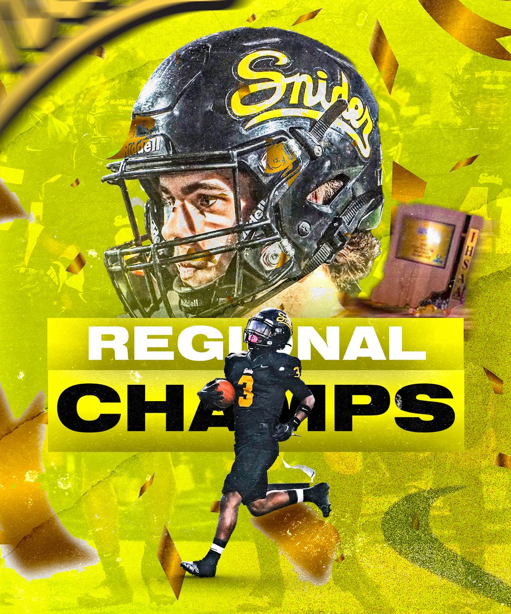 TheMaque's tweet photo. Regional Champs. 🎉

Shout out to @SniderFB!

PC 📸: @GHalePhoto https://t.co/JKHsMowdRO