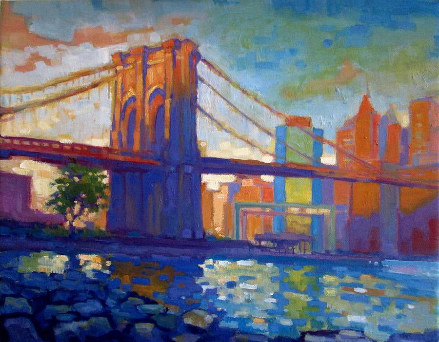 Brooklyn Bridge- #pleinaire #painting #oilpainting #oiloncanvas #fineart