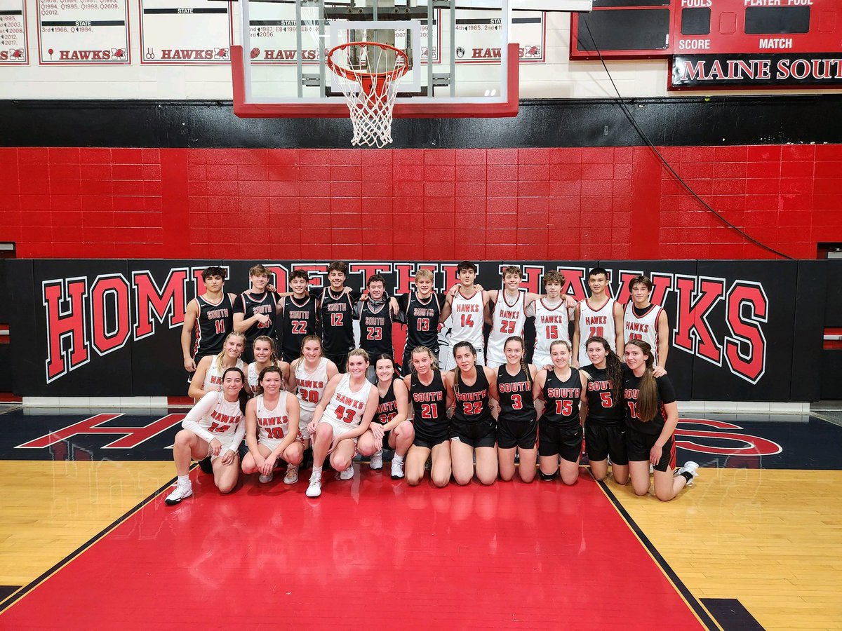 MaineSouthAth's tweet photo. Meet the Hawk Night!  Basketball season is officially underway! https://t.co/4f9SRQX95E