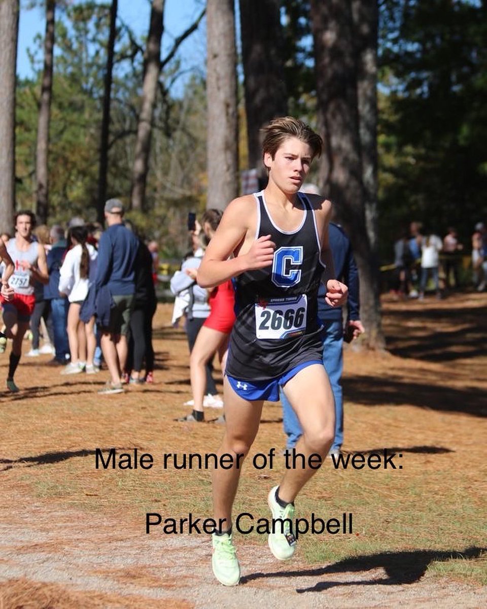 What HASN’T been said about our top runner Parker Campbell?! This guy is a star but more importantly, he’s a WORKER! 17:34 to 16:09 this season. An absolute master class in how to GRIND! Can’t wait for this kid’s dominate senior year!