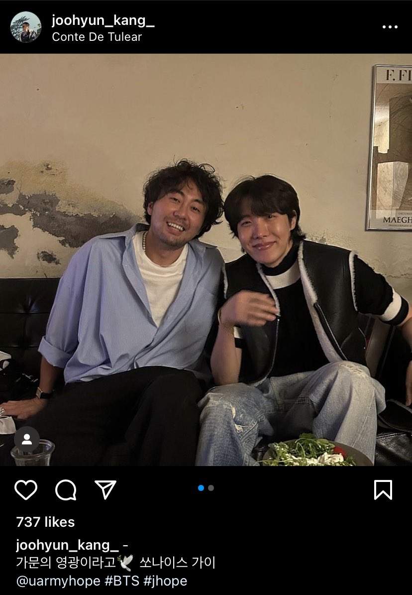 btsbaragi_jk's tweet photo. From Conte De Tulear founder Joohyun Kang’s IG
👤it’s an honor to my family🕊️so nice guy
@/uarmyhope #bts #jhope https://t.co/XFk1PKQBzn
