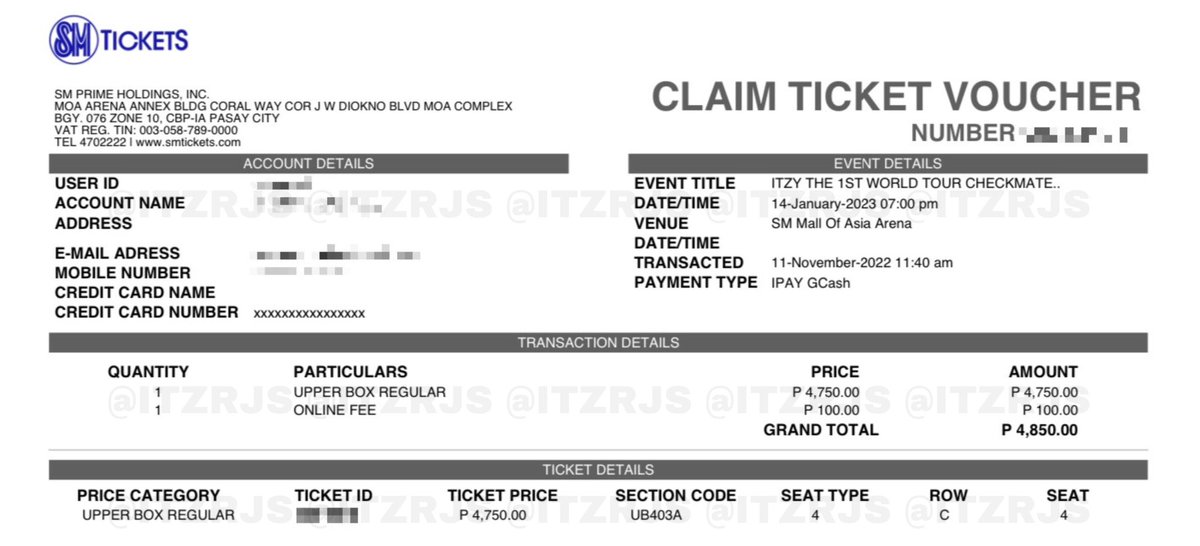 itzrjs's tweet photo. #ITZYinMANILA concert ticket
— (1) Upper Box Regular 403A Row C
— 4,850 (4,750 + 100 (online fee))

rfs: got my desired seat

— we can claim the physical tix together
— can do meet up @ sm east ortigas, megamall, or manila

: wts lfb ph itzy manila ub reg https://t.co/JEZP4yhdYZ