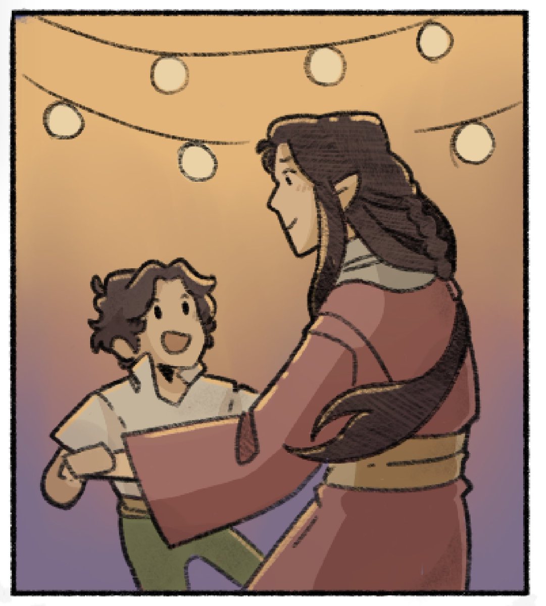 Lil hint for the next page! I just wanted to show this panel cause I thought it was cute #raisingestel