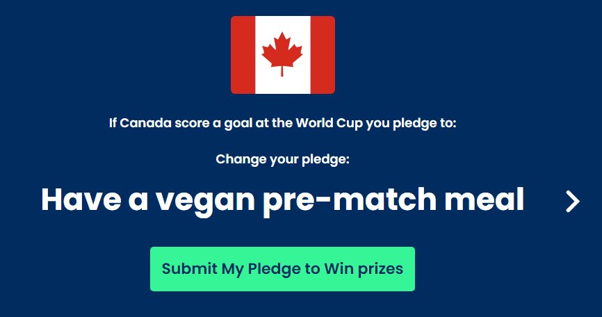 If Canada makes it outta groups I would go Vegan for a Month

#HyundaiGOTCpledge play.fifa.com/share/sustaina…
