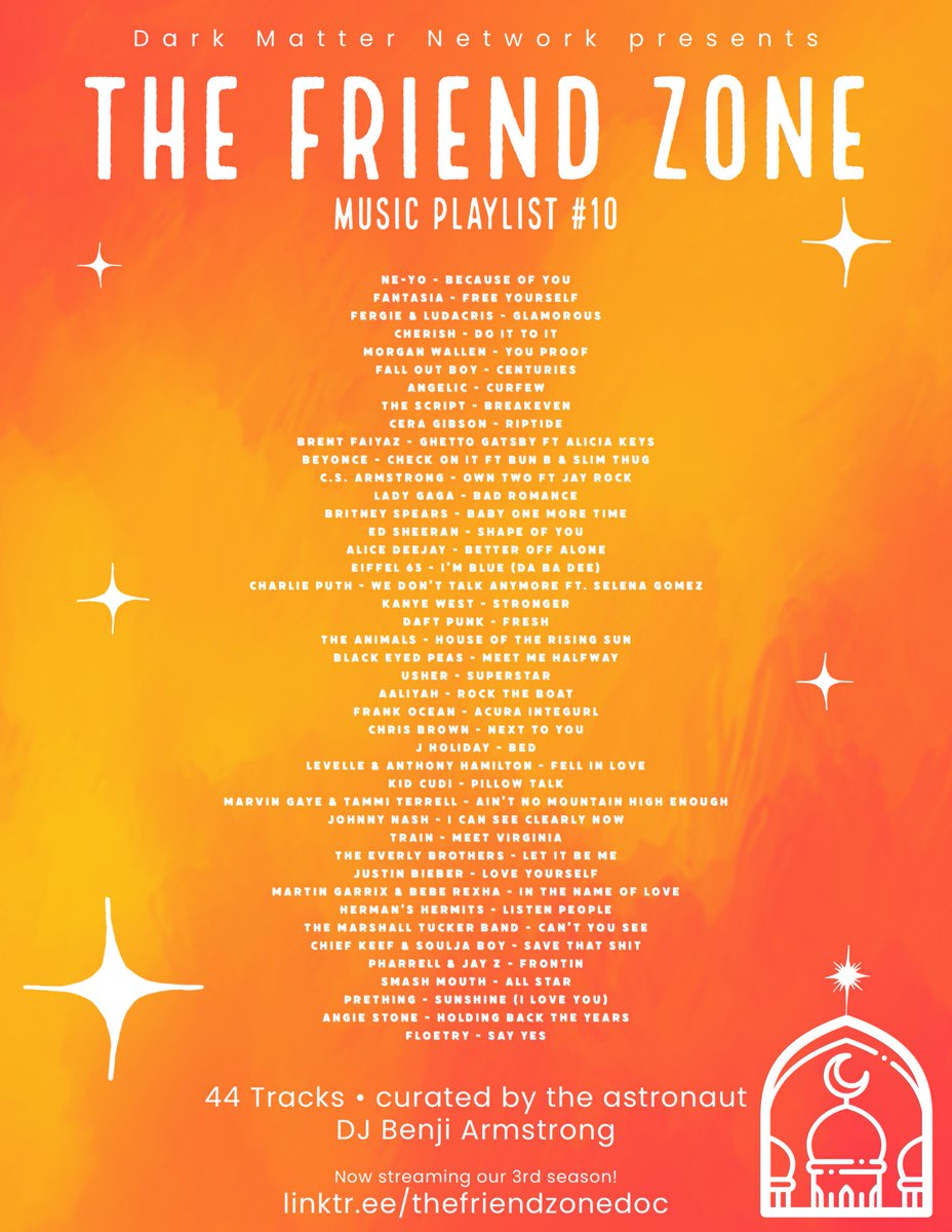 FriendZoneDoc's tweet image. The Friend Zone Music Playlist #10 🎶 
Check us out to hear these amazing songs, great conversation and more! 

Link: bit.ly/3iCkQUZ