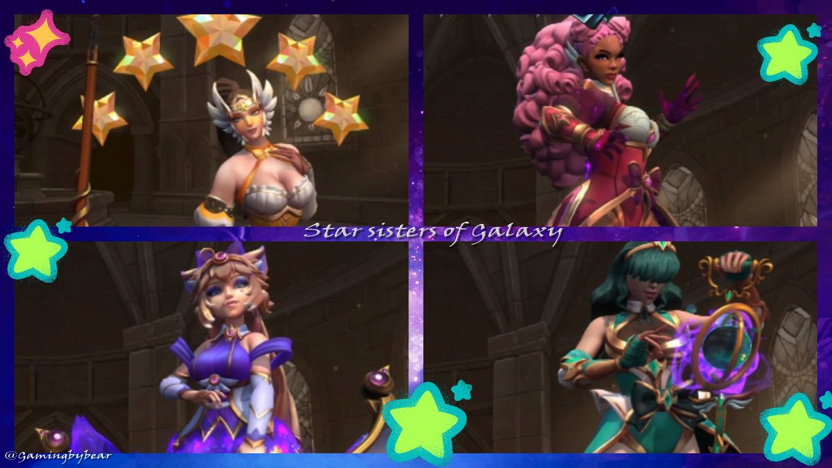 melindaakaBear's tweet photo. Star sisters of paladins and Galaxy <3 #Radiantstars https://t.co/zP8gVz7BtQ