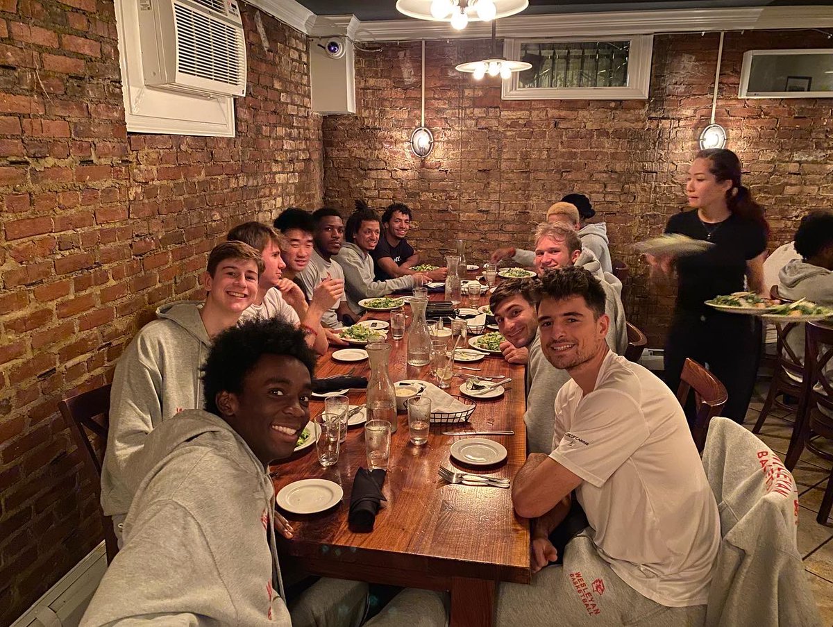 wes_mbball's tweet photo. Thank you to the Clibanoff Family for hosting a great team dinner tonight before we tip off the season tomorrow!  #CardinalPride #CardinalFuel https://t.co/gfnG32ggwP