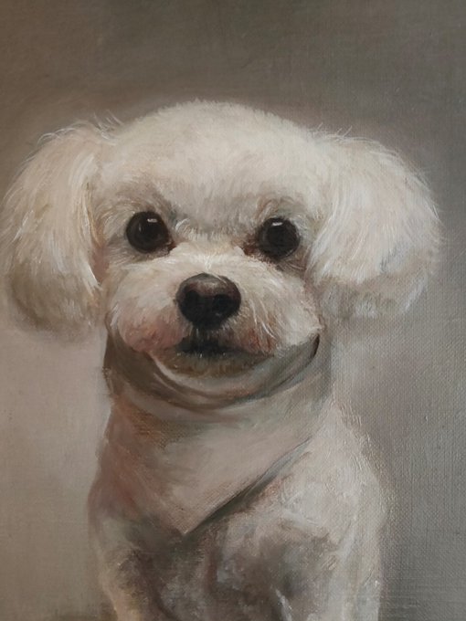 午前中はずっと後回しにしてた油絵を進めた
まだ形を決めている段階だから荒いけど……
時間ある時にどんどん進めないとなぁ 