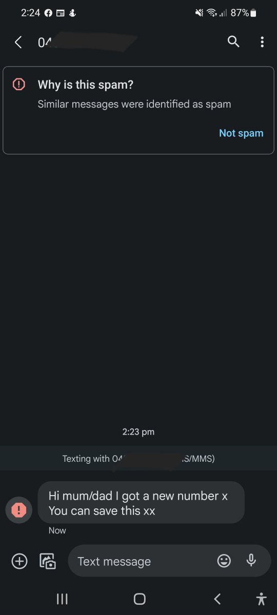 RedPandaDoge's tweet photo. Oh, so one of my sons apparently got a new phone number. Not sure if it's my six year old or five month old... 🤔 https://t.co/gxcNfHL82z