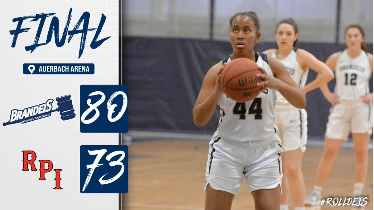 BrandeisJudges's tweet photo. The Full Story: Reavis, Pierre post career-highs as @BrandeisWBB outlasts RPI in OT https://t.co/eVtIM7oCvS #RollDeis https://t.co/AqRPYGbJLd