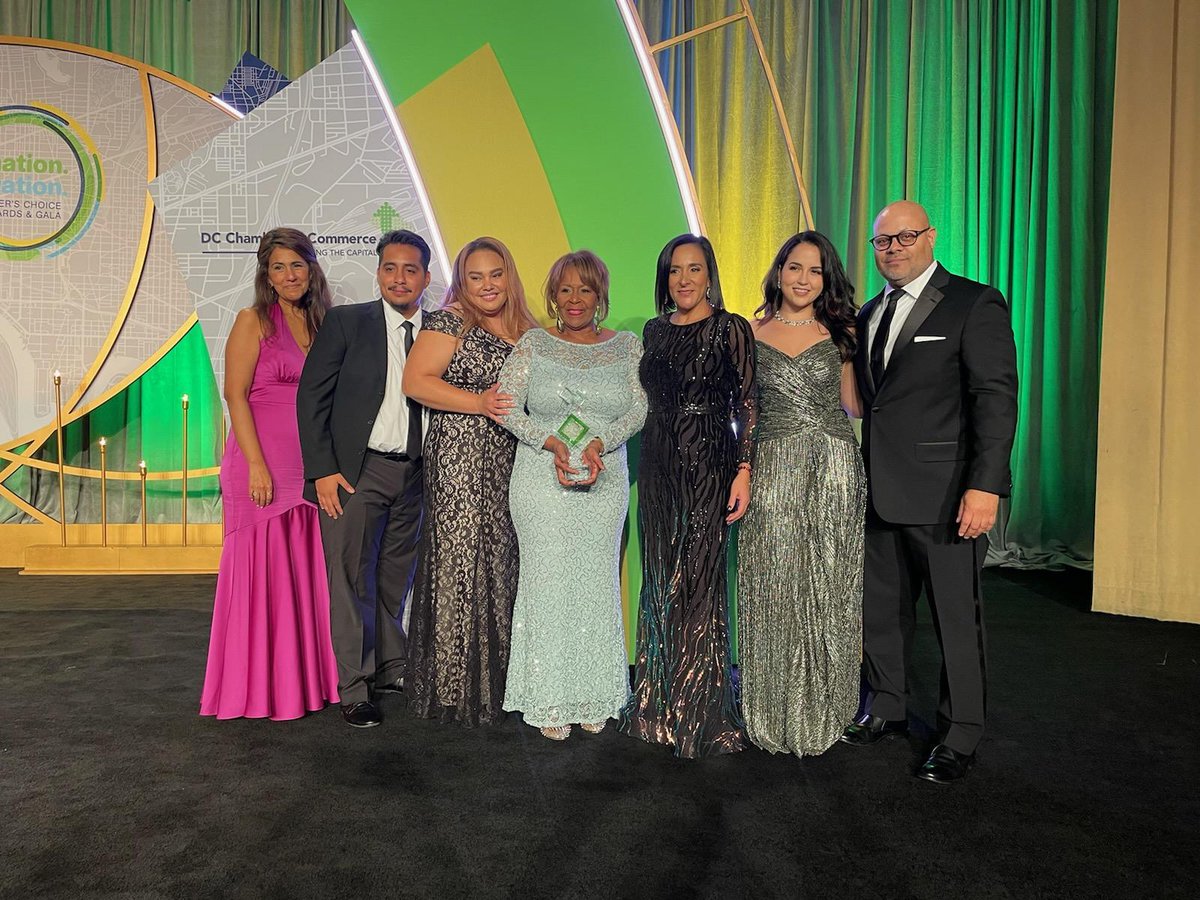 Congratulations to all of our 2022 #DCChambersChoice awardees!

Business Leaders of the Year, Anthony Shop and Thomas Sanchez, Social Driver
Economic Impact Award, Wanda Durant
Community Impact Award, WPFW 89.3 FM Radio
(1/2)

#DCCGala2022 #DC #DMV #Innovation #Leadership