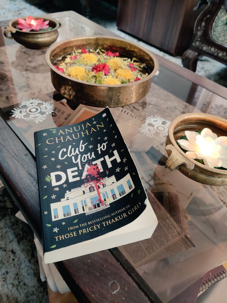 Taking a long time to read books now.Of an investigation that follows after the murder of a glam fitness trainer. Love how books don't judge us even if we've abandoned them for other quick dopamine sources📚🌱
#diwalireading #clubyoutodeath