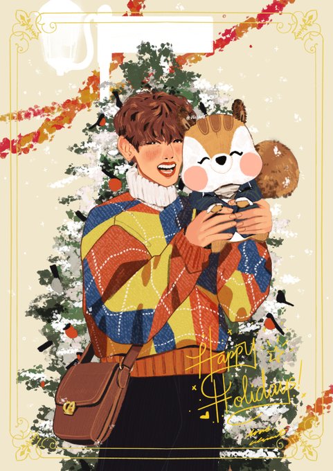 「brown hair merry christmas」 illustration images(Latest)｜5pages