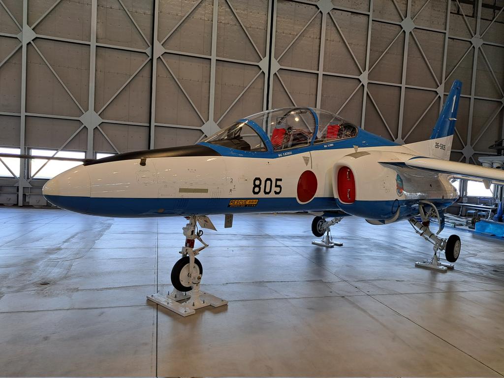 11月26日から正式公開となるT-4ブルーインパルス#805号機 ミュージアム