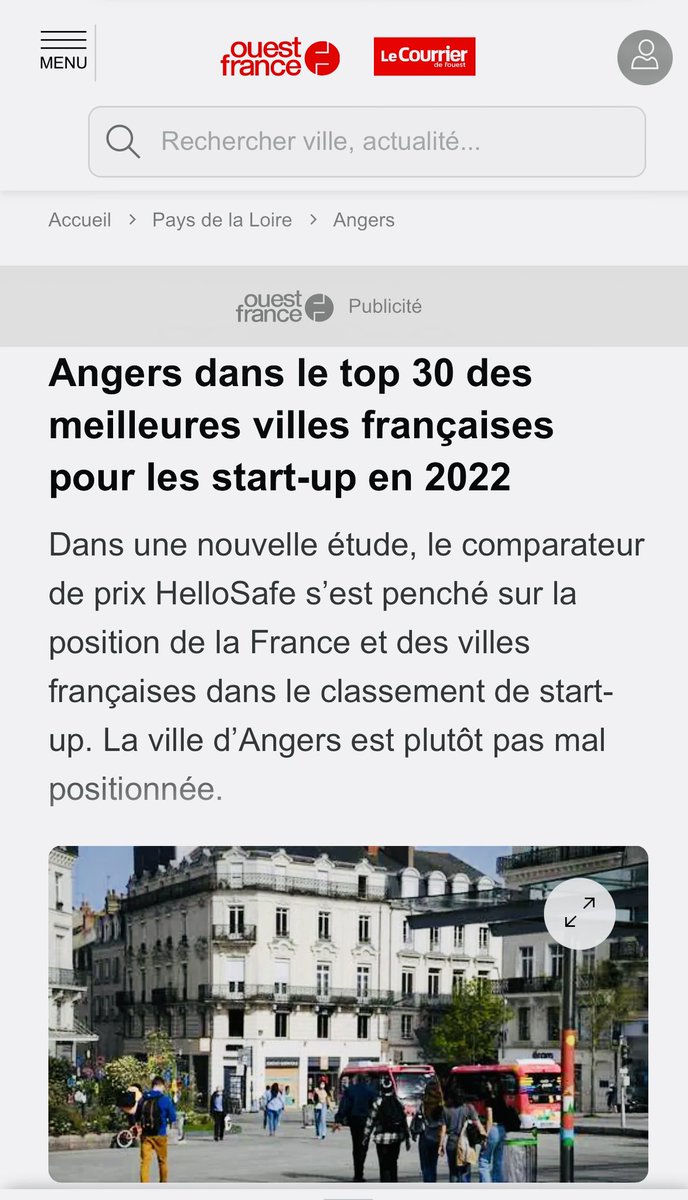 Fière de ce 1er classement qui nous positionne au niveau des meilleurs villes de 🇫🇷 pour l’accueil des #startups. 
Merci.
Long travail depuis 2015, date de notre labelisation #frenchtech.
Federer, accompagner, animer, internationaliser &amp; s’engager pour + de #parité dans la #Tech.