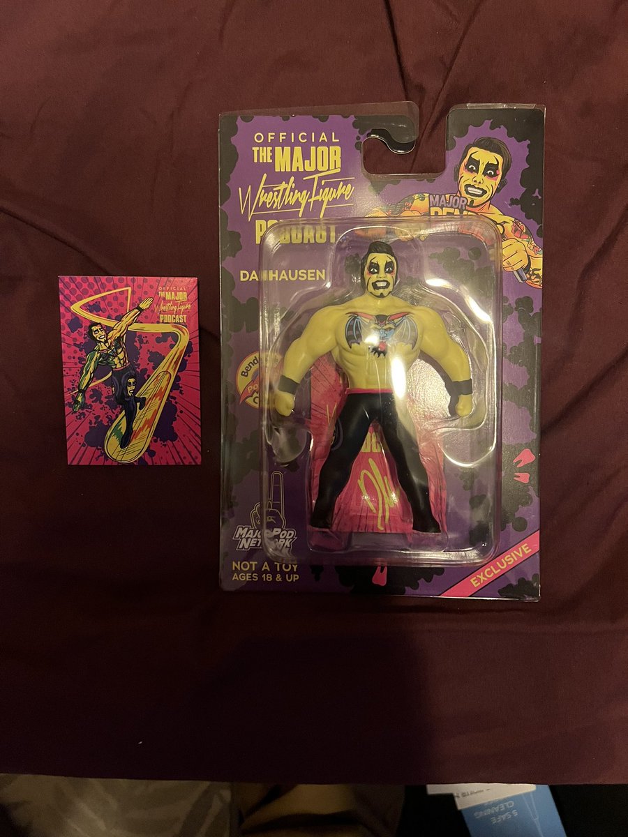 Got my #majorbendies @DanhausenAD  in the mail.  Now waiting on @TheZombieSailor  #heelsandfaces figure to come  @MajorWFPod @kanik89