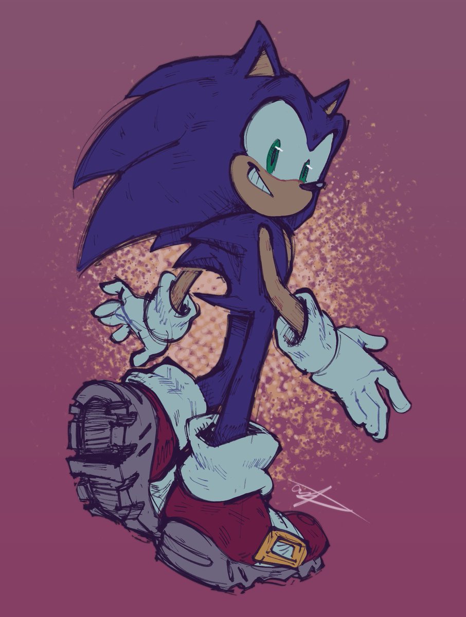 Drew another Sonic